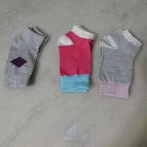 ankle toeless socks set of 3